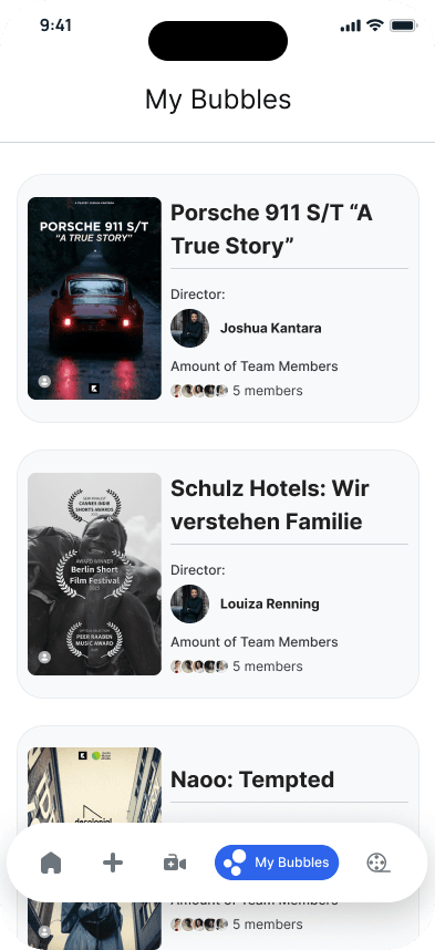 Project Bubbles Chat Screen